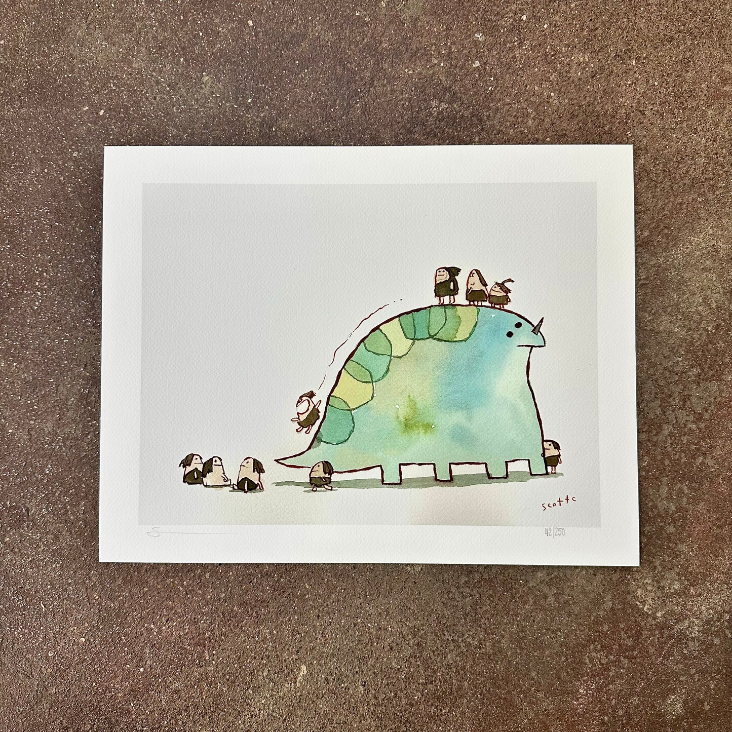 Dinosaur Park The Slope Art Print | Scott C (CA)