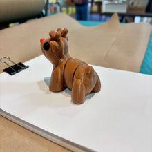 Load image into Gallery viewer, 3D Printed Red-Nosed Reindeer Articulated Figurine | Dignan Law (TX)
