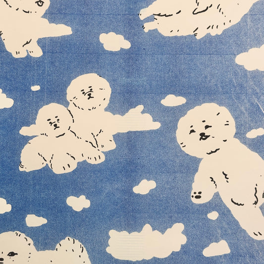 Cloud Dogs Risograph Print | Fantasy Boy Taro (TX)