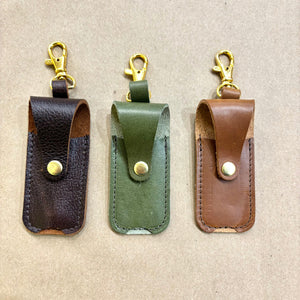 Leather Lip Balm Holder | Gomez Handcrafted Leathergoods (TX)