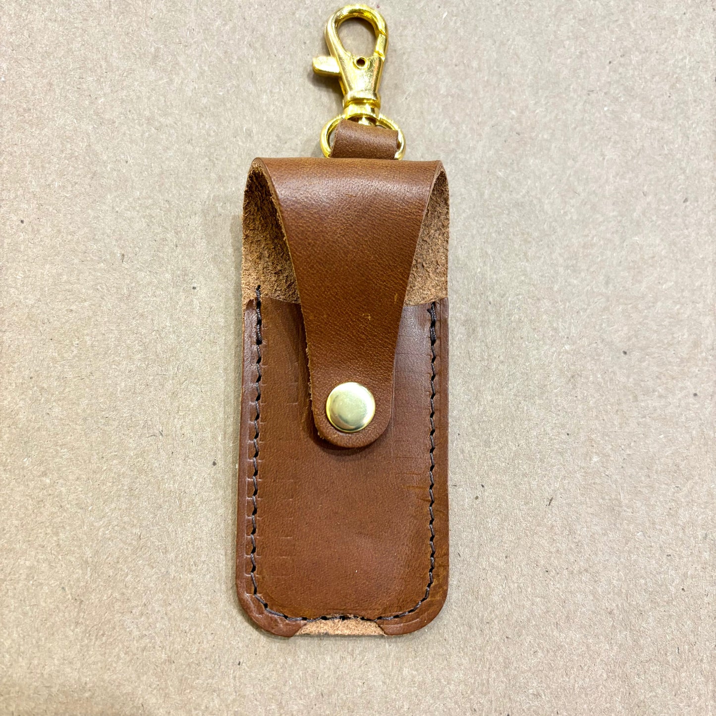 Leather Lip Balm Holder | Gomez Handcrafted Leathergoods (TX)
