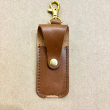 Load image into Gallery viewer, Leather Lip Balm Holder | Gomez Handcrafted Leathergoods (TX)
