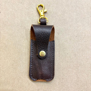 Leather Lip Balm Holder | Gomez Handcrafted Leathergoods (TX)