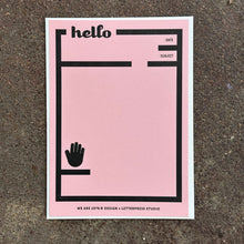 Load image into Gallery viewer, Hello Letterpress Notecard | We Are 1976 (TX)
