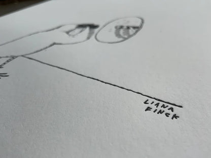 Bird Watching Letterpress Print | Liana Finck (NY)