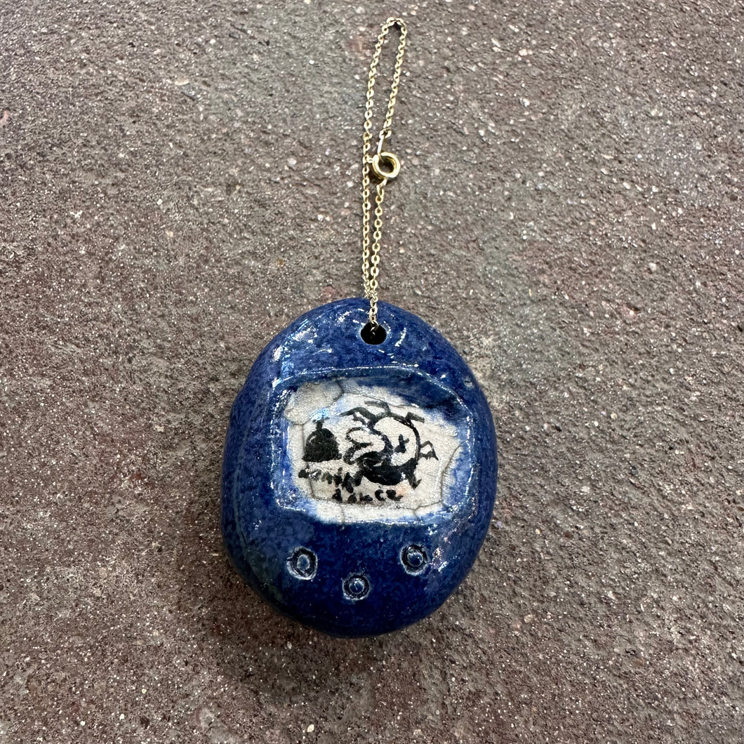 Handmade Ceramic Tamagotchi Pendants | Mylan Nguyen (TX)