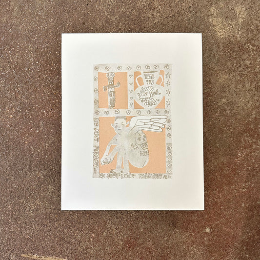 We Just Don't Talk About It Risograph Print | Fantasy Boy Taro (TX)
