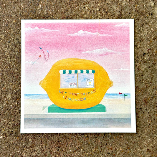 Lemonade Pocket Art Print | Heather Sundquist-Hall (TX)