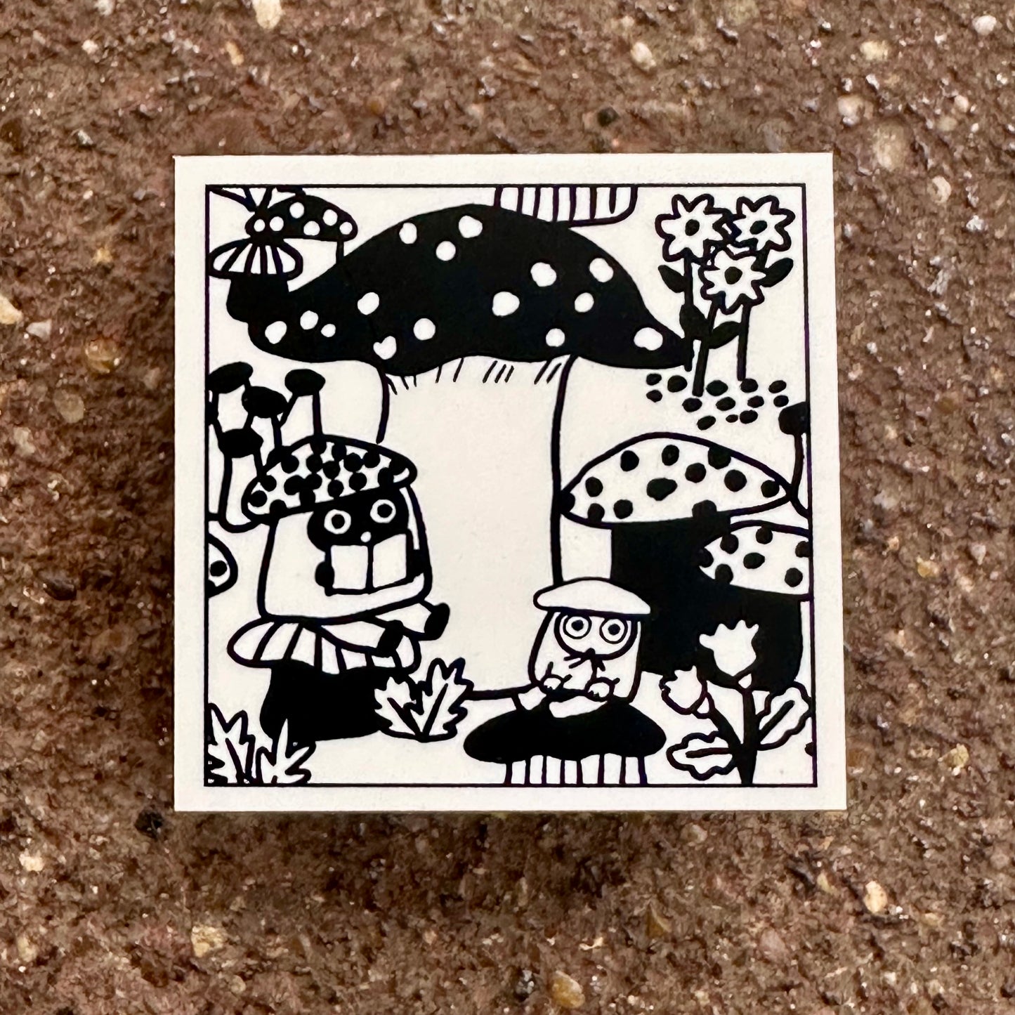 Mushroom & Forest Friends Rubber Stamp | SANBY x Yumi Kitagishi (Japan)