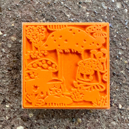 Mushroom & Forest Friends Rubber Stamp | SANBY x Yumi Kitagishi (Japan)