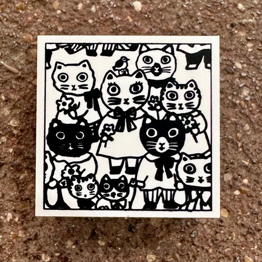 Gyu Cat Rubber Stamp | SANBY x Yumi Kitagishi (Japan)