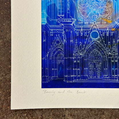 Beauty and the Beast Art Print | Malti B Lee (TX)
