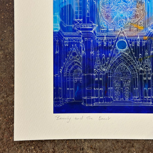 Beauty and the Beast Art Print | Malti B Lee (TX)