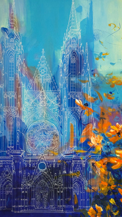 Beauty and the Beast Art Print | Malti B Lee (TX)