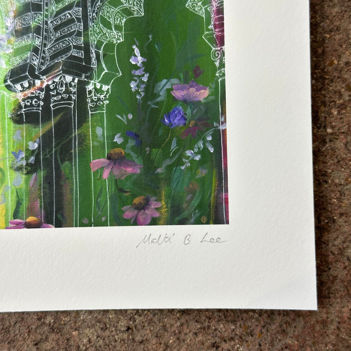 Courtyards of Crescent and Cross Art Print | Malti B Lee (TX)