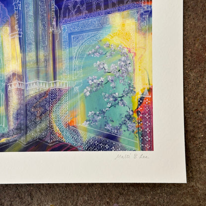 Moonlight on Fortified Walls Art Print | Malti B Lee (TX)