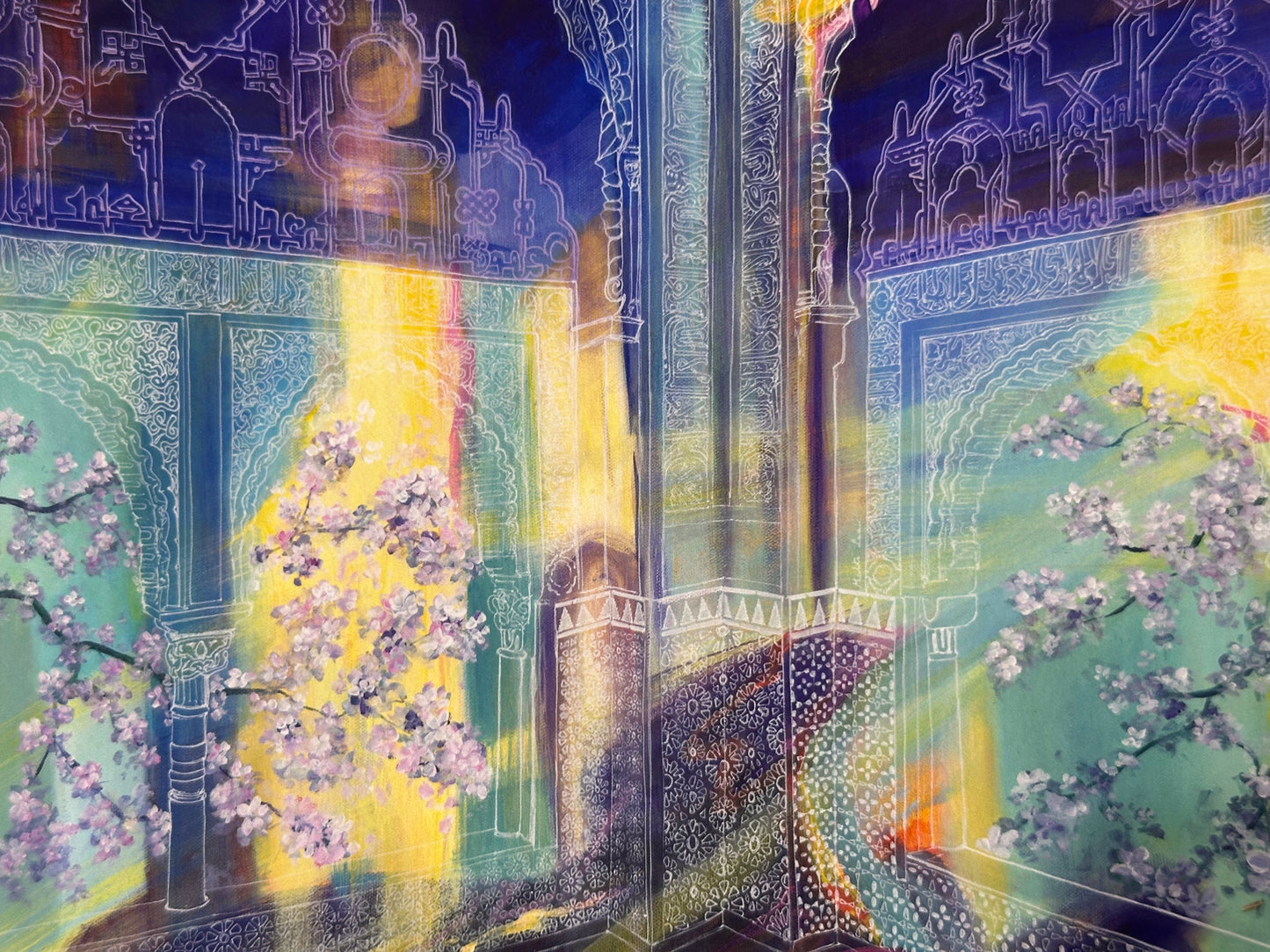 Moonlight on Fortified Walls Art Print | Malti B Lee (TX)