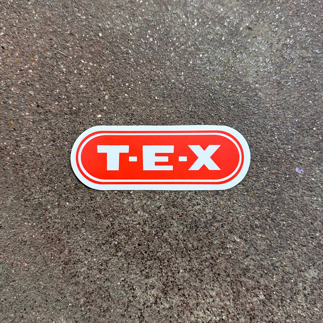 T-E-X Vinyl Sticker | Nate Duval (MA)