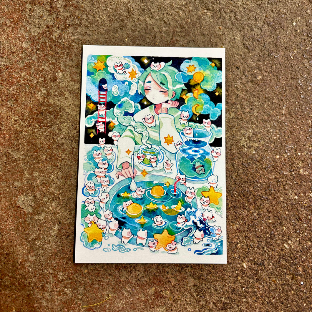 Midnight Cravings Series Mini Print | Kitty Soup | Koyamori (CAN)