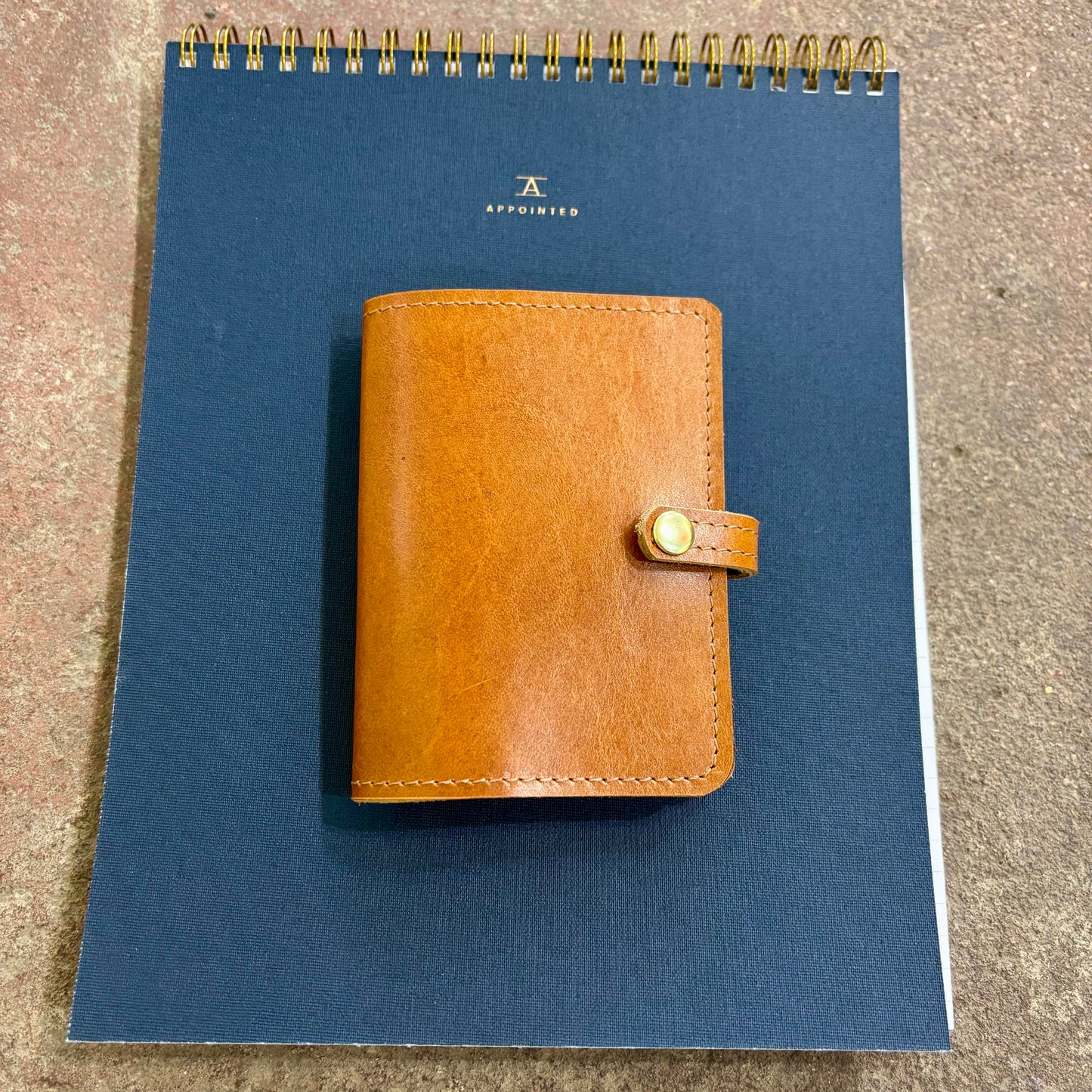 Leather Mini Notebook Cover | Gomez Handcrafted Leathergoods (TX)