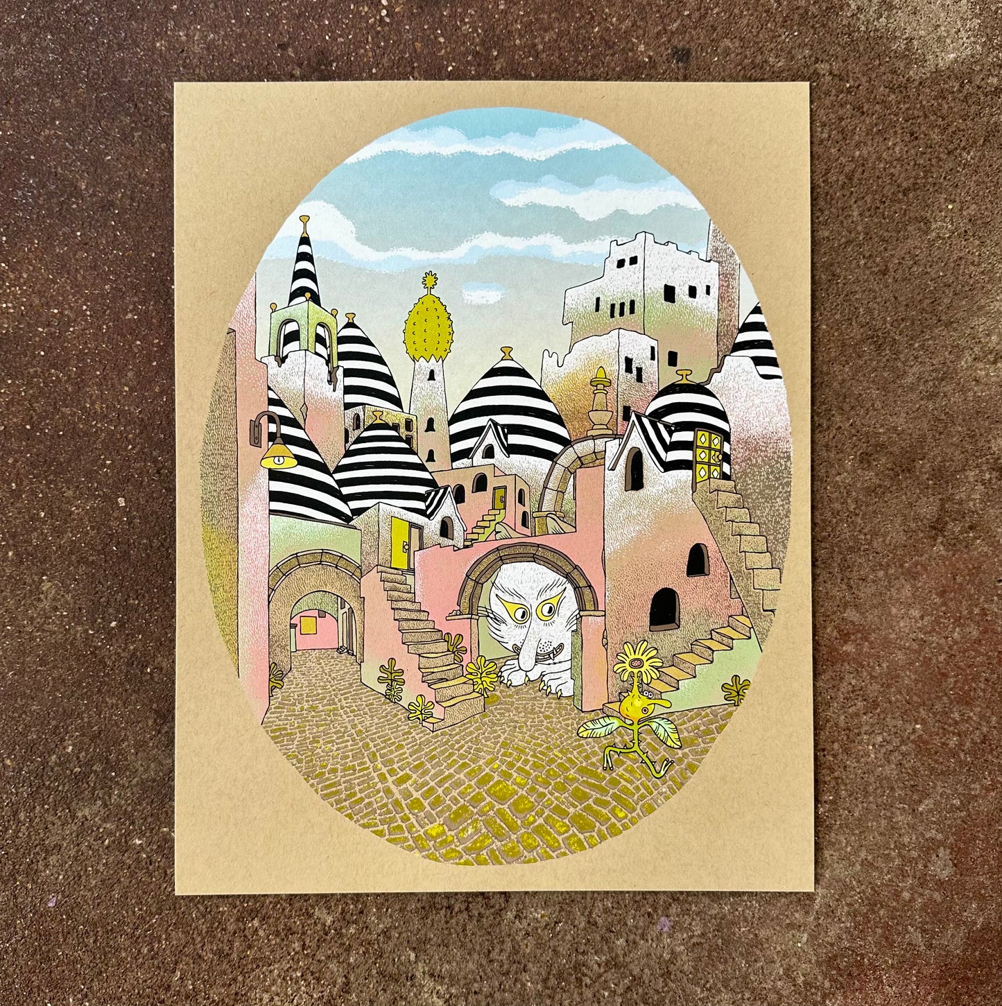 Cat in the City Screen Print | Daria Tessler (OR)