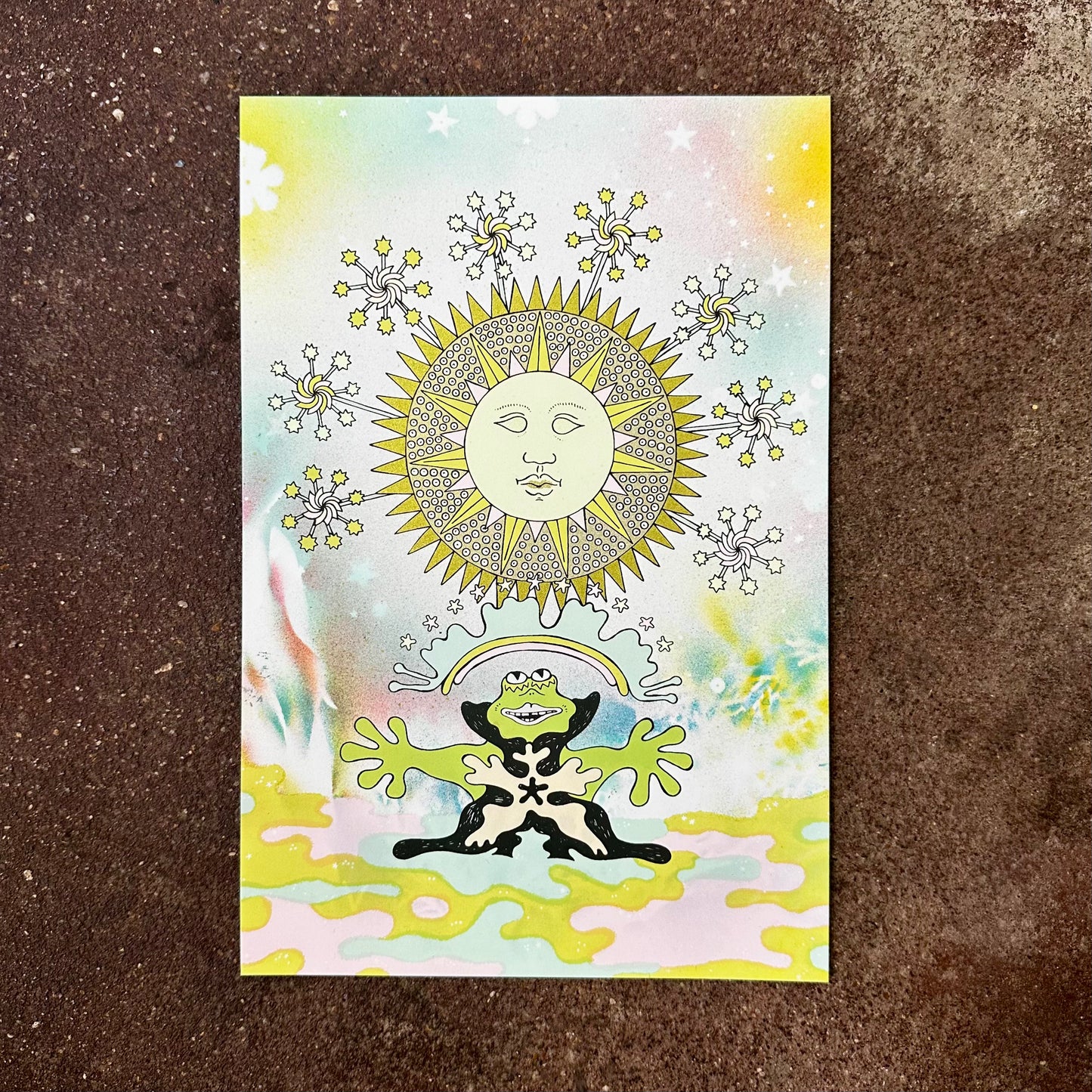 Frog and Sun Screen Print | Daria Tessler (OR)