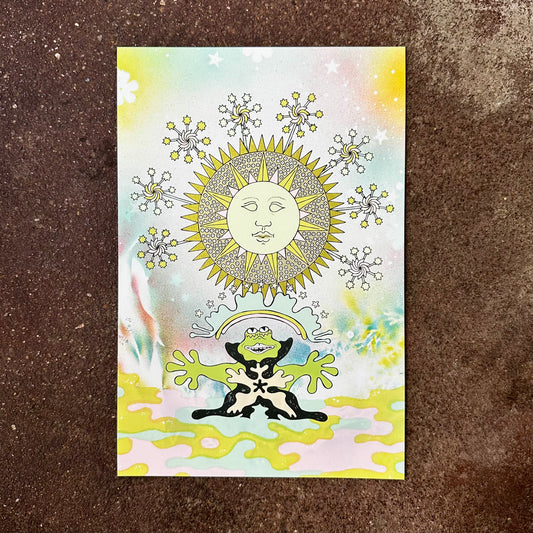 Frog and Sun Screen Print | Daria Tessler (OR)