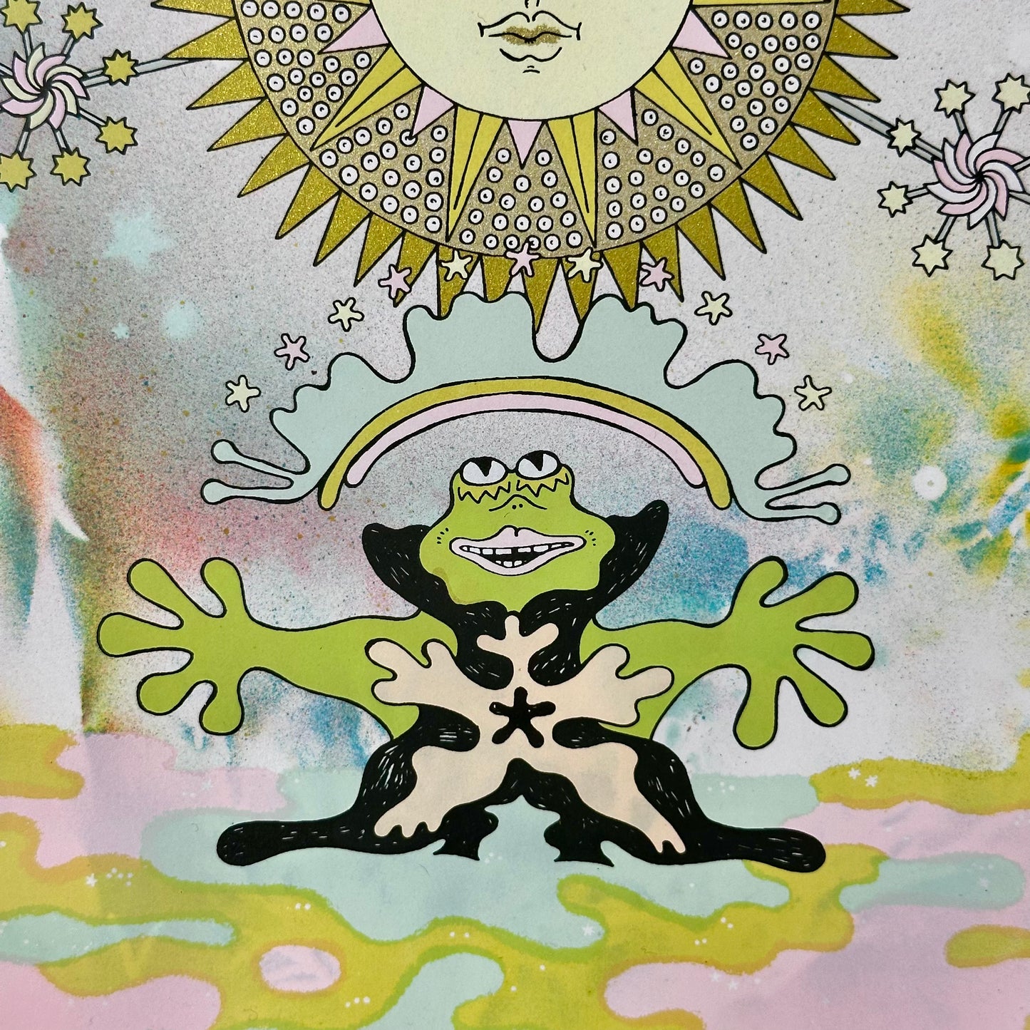 Frog and Sun Screen Print | Daria Tessler (OR)