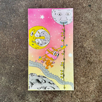 Saturn on Stairs Screen Print | Daria Tessler (OR)
