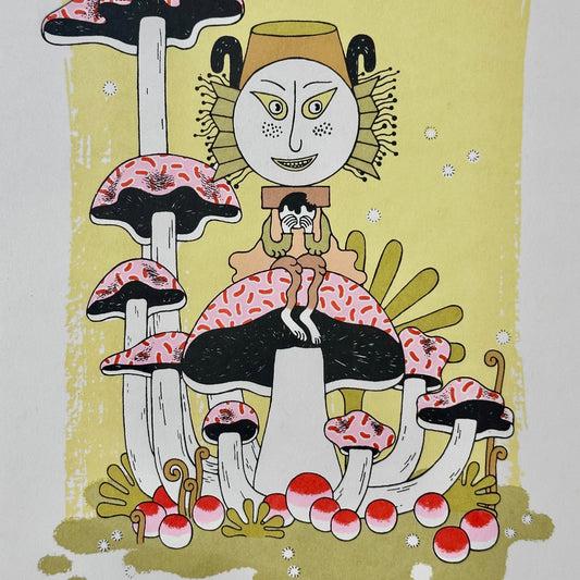 Mushroom Guardian Screen Print | Daria Tessler (OR)