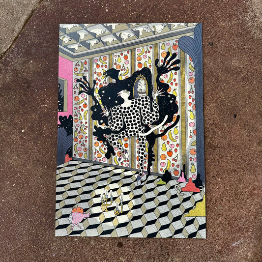 Mirror Cat Shadow Screen Print | Daria Tessler (OR)