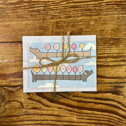 Happy birthday weenie balloons | dana ate oatmeal! (CA)