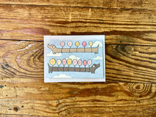 Load image into Gallery viewer, Happy birthday weenie balloons | dana ate oatmeal! (CA)
