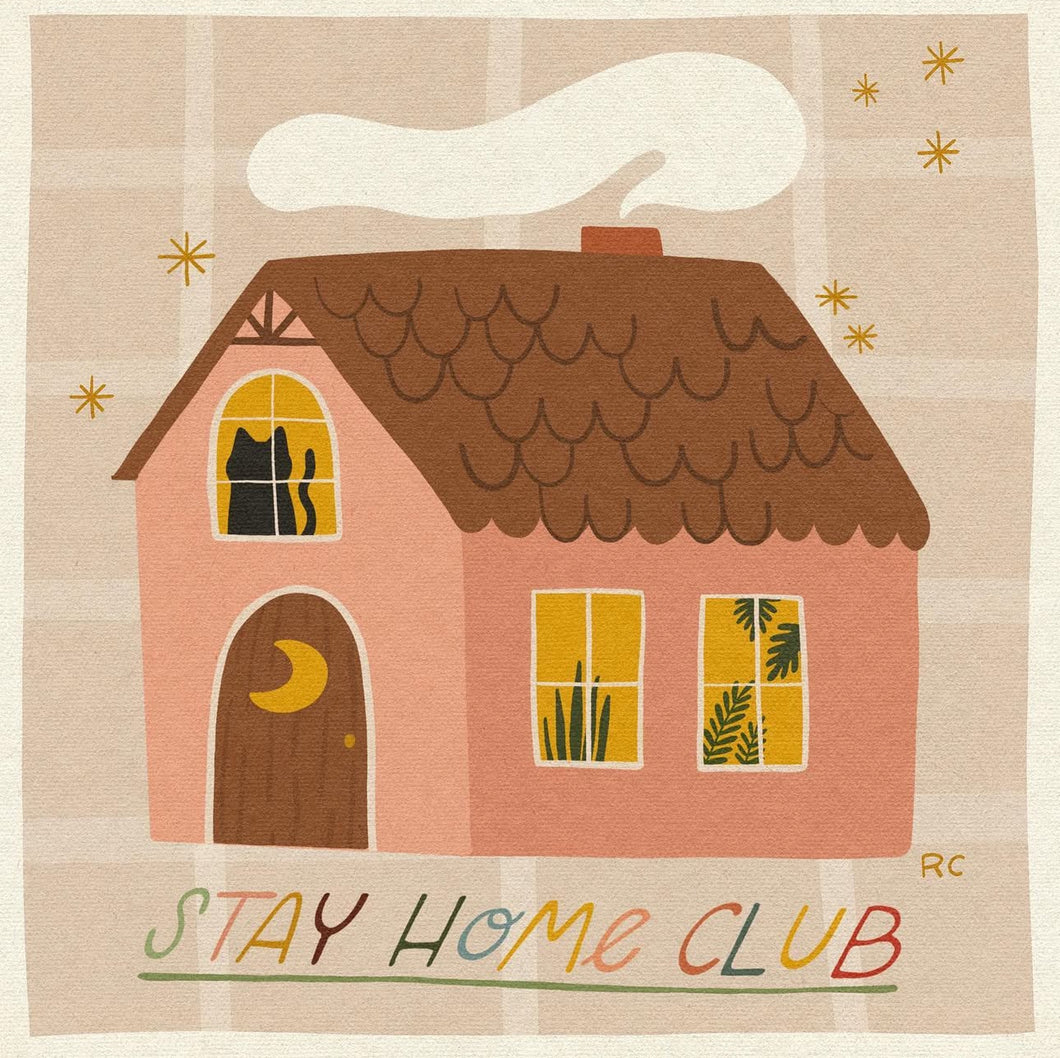 Stay Home Art Print | Rachele Cromer (OK)