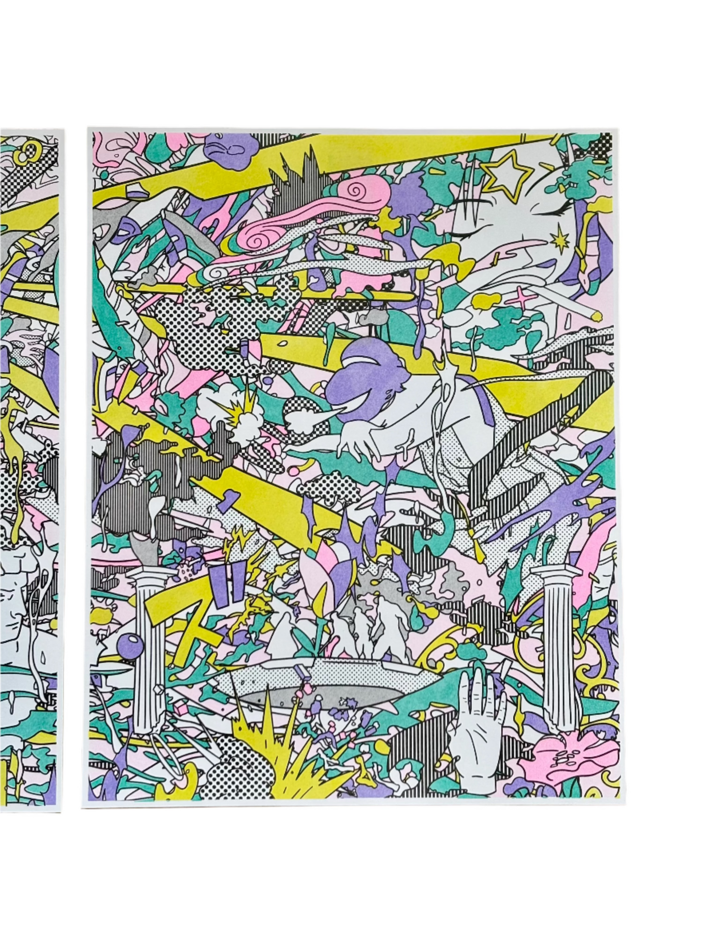 The Ending World (Triptych) – Risograph Print Set | Brent Ozaeta (Dallas)