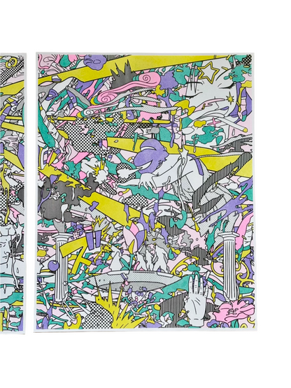 The Ending World (Triptych) – Risograph Print Set | Brent Ozaeta (Dallas)