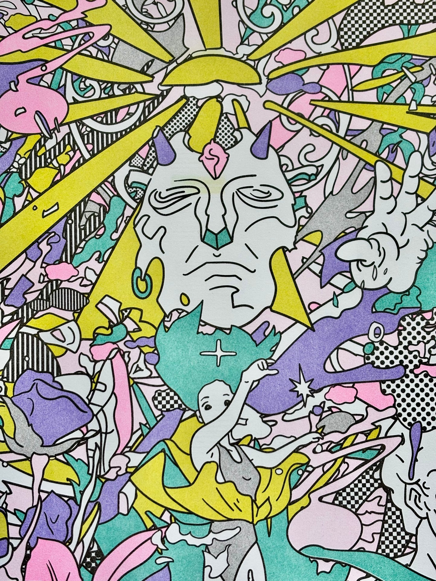 The Ending World (Triptych) – Risograph Print Set | Brent Ozaeta (Dallas)