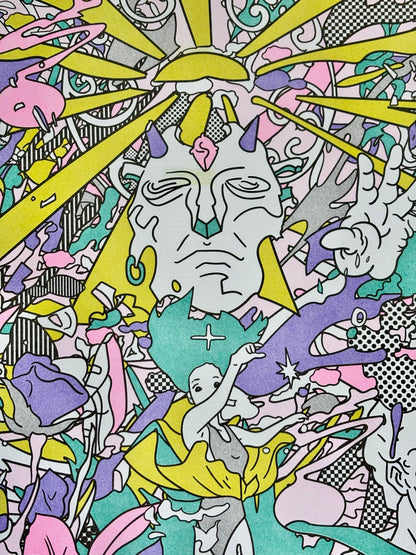 The Ending World (Triptych) – Risograph Print Set | Brent Ozaeta (Dallas)