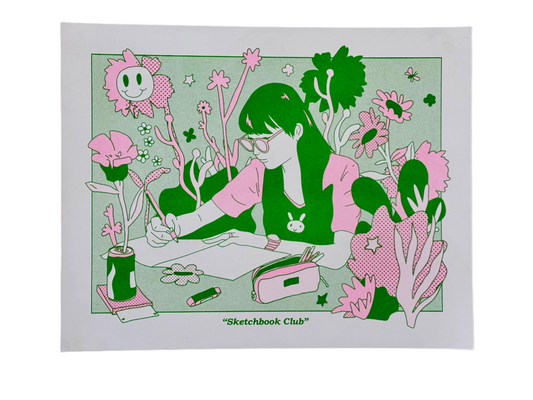 Sketchbook Club Risograph Print | Brent Ozaeta(TX)