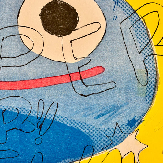 Super Slime!! Risograph Print | Play Nice Press (TX)