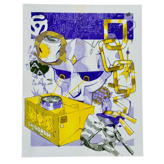 DOOM!! Risograph Print | Play Nice Press (TX)