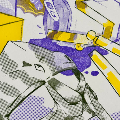DOOM!! Risograph Print | Play Nice Press (TX)