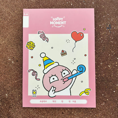 Happy Moment with Friends B5 Wide-Ruled Notebook  | Kakao Friends ( Korea)