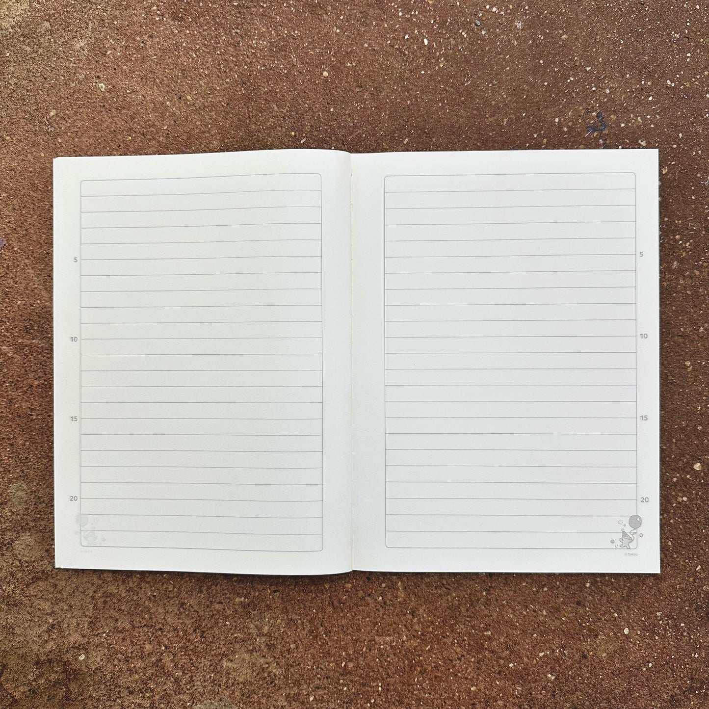 Happy Moment with Friends B5 Wide-Ruled Notebook  | Kakao Friends ( Korea)