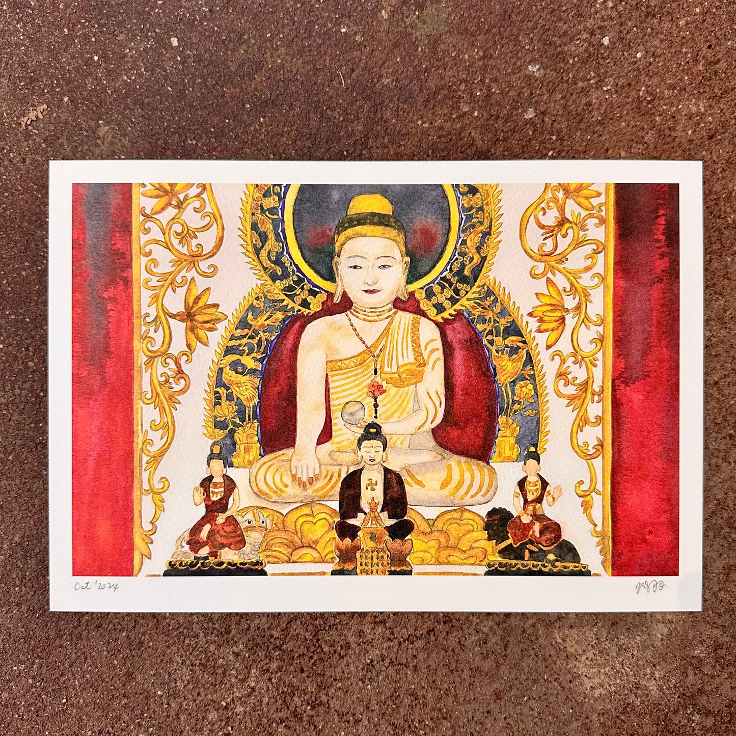 Jade Buddha Art Print (玉佛) | Yu Feng (玉佛) | Hong Kong