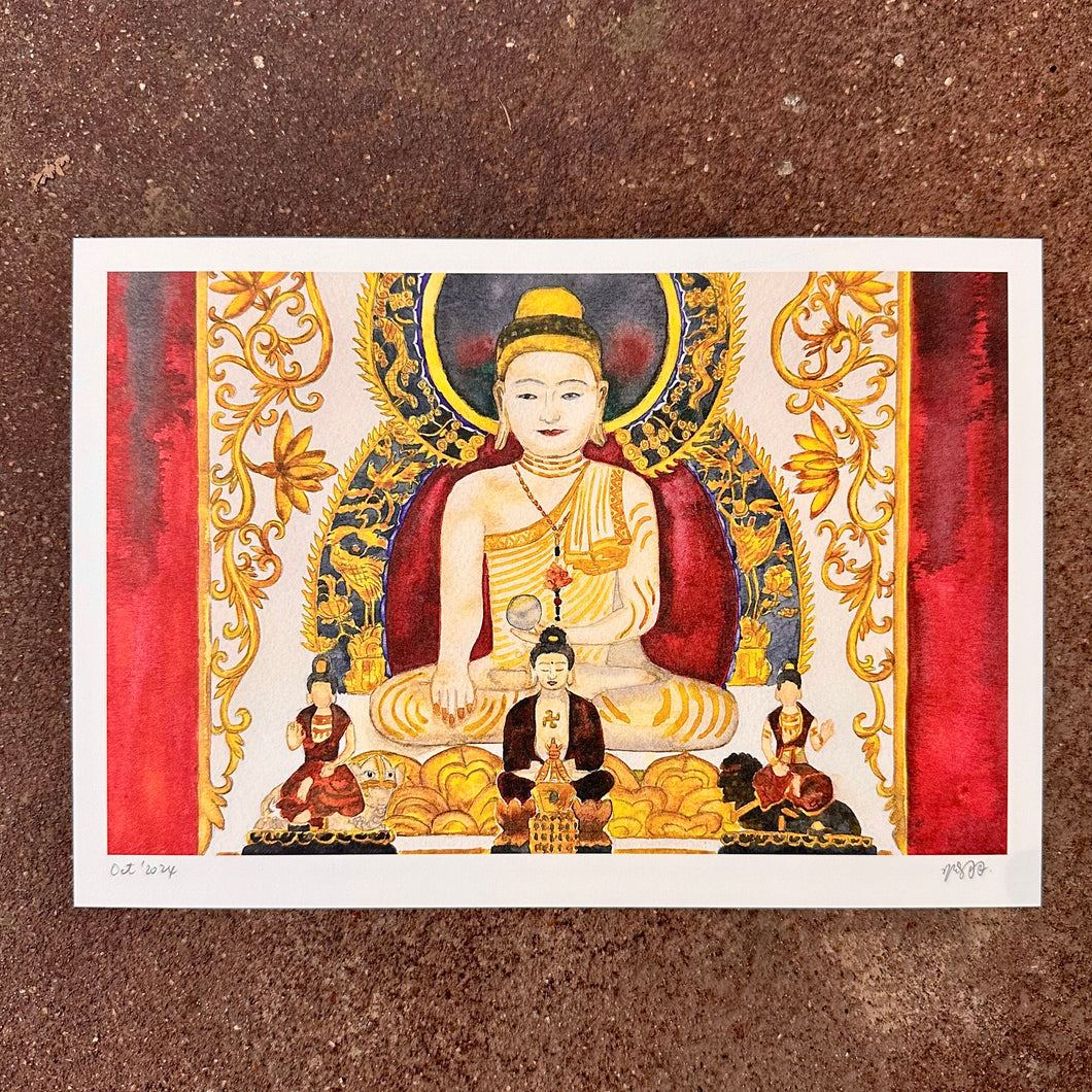 Jade Buddha Art Print (玉佛) | Yu Feng (玉佛) | Hong Kong