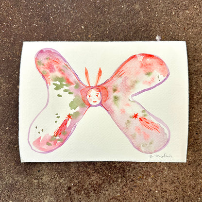 Comet Moth - Original Watercolor | Mylan Nguyen (TX)