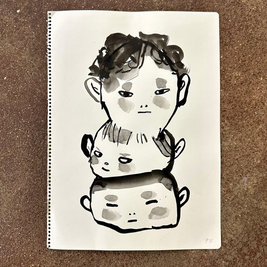 Stacked – Original Watercolor | Fantasy Boy Taro (TX)