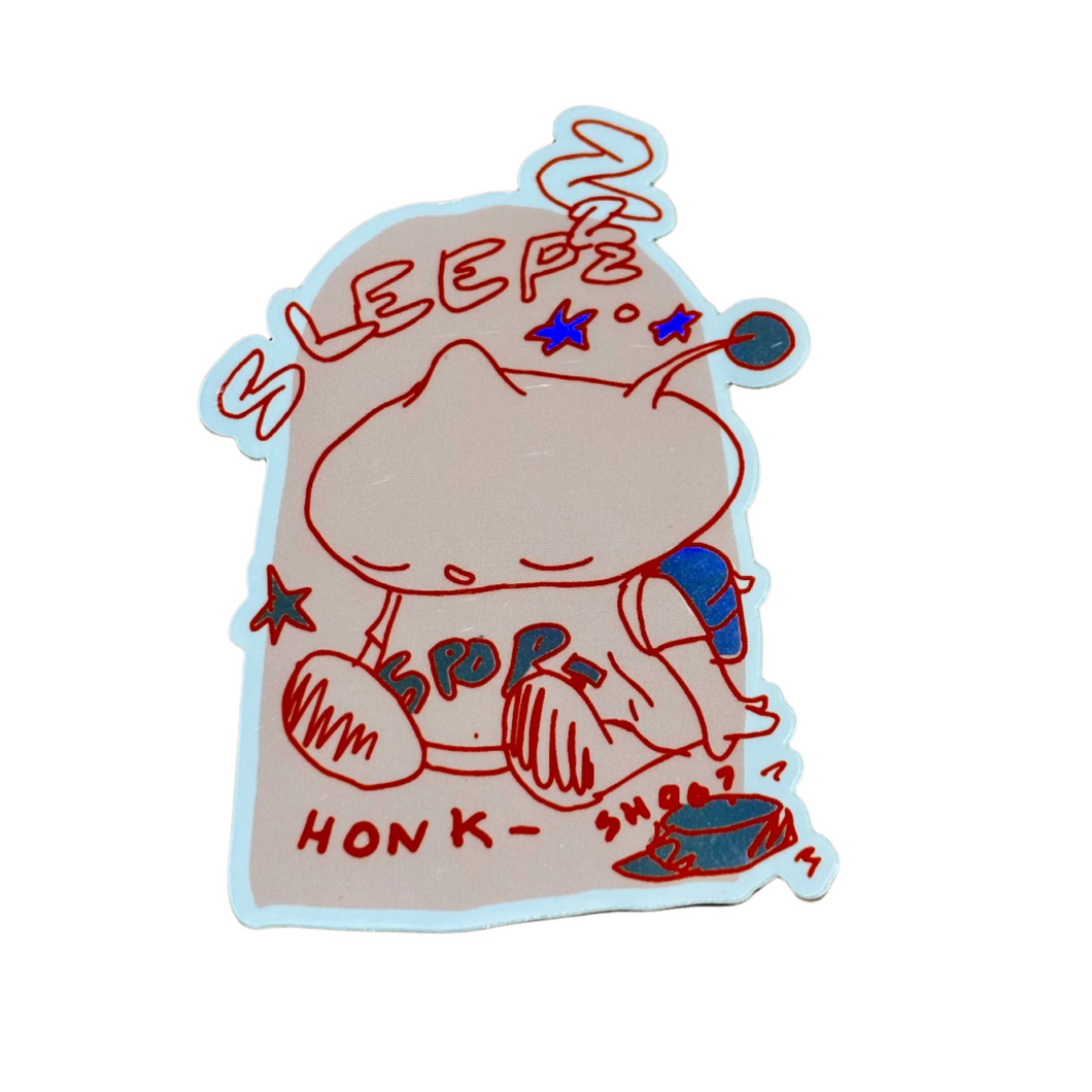 Sleepy Vinyl Sticker | Play Nice Press (TX)
