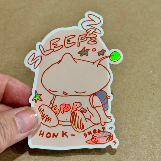 Sleepy Vinyl Sticker | Play Nice Press (TX)